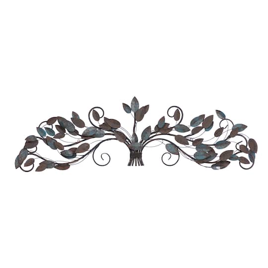 Blue Metal Traditional Tree Branches Wall Decoration